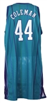 1998-2001 Derrick Coleman Charlotte Hornets Game Worn Road Jersey (MEARS LOA)