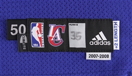 2007-08 Chris Kaman Los Angeles Clippers Signed Game Worn Road Jersey (MEARS LOA/JSA)