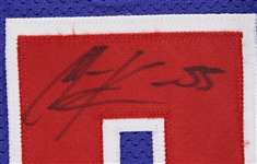 2007-08 Chris Kaman Los Angeles Clippers Signed Game Worn Road Jersey (MEARS LOA/JSA)