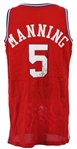 1992-93 Danny Manning Los Angeles Clippers Dual Signed Game Worn Road Jersey (MEARS LOA/JSA)