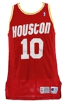 1993-94 Sam Cassell Houston Rockets Game Worn Road Jersey (MEARS LOA)