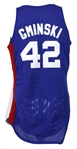 1987-88 Mike Gminski New Jersey Nets Game Worn Road Jersey (MEARS LOA)