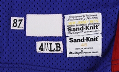 1987-88 Mike Gminski New Jersey Nets Game Worn Road Jersey (MEARS LOA)