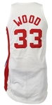 1986-87 Leon Wood New Jersey Nets Game Worn Home Jersey (MEARS LOA)