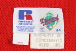 1995 Deion Sanders Cincinnati Reds Game Worn Batting Practice Jersey (MEARS LOA)