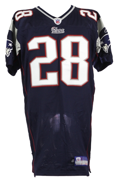 2004 Corey Dillon New England Patriots Game Worn Home Jersey (MEARS LOA) Super Bowl XXXIX Champions Season