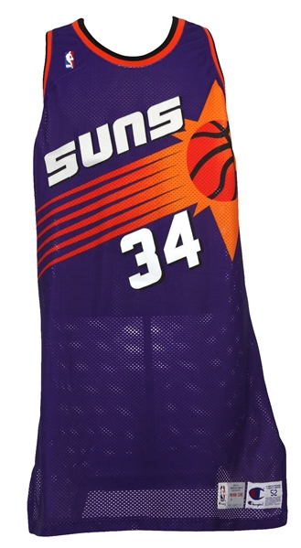 1992-93 Charles Barkley Phoenix Suns Game Worn Road Jersey (MEARS LOA)