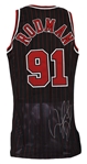 1996-97 Dennis Rodman Chicago Bulls Signed Pro Cut Alternate Jersey (MEARS LOA/JSA) NBA Championship Season