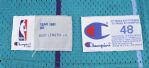 1992-93 Alonzo Mourning Charlotte Hornets Signed Game Worn Road Jersey (MEARS LOA/*JSA*) Rookie Season