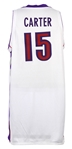 2000-01 Vince Carter Toronto Raptors Signed Game Worn Home Jersey (MEARS LOA & PSA/DNA)