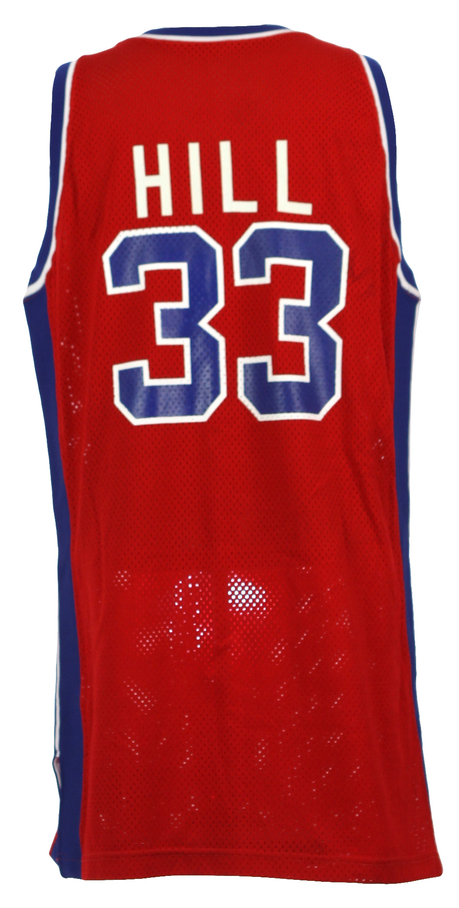 Lot Detail - 1994-95 Grant Hill Detroit Pistons Game Worn Alternate Jersey (MEARS LOA) Rookie Season