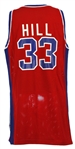 1994-95 Grant Hill Detroit Pistons Game Worn Alternate Jersey (MEARS LOA) Rookie Season