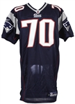 2008 Logan Mankins New England Patriots Signed Game Worn Home Jersey (MEARS LOA & PSA/DNA)