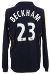2007 David Beckham Los Angeles Galaxy Road Jersey (MEARS LOA) 1st MLS Season