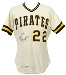 1980 Bert Blyleven Pittsburgh Pirates Signed Game Worn Home Jersey (MEARS LOA/JSA)