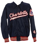 1967-72 Charlotte Hornets Southern League Game Worn Satin Jacket (MEARS LOA)