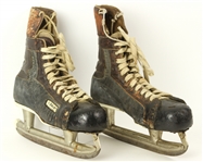 1974-83 circa Bobby Clarke Philadelphia Flyers Game Worn Skates (Style Worn During Both 1974 & 1975 Stanley Cup Championship Seasons) MEARS LOA