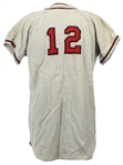 1958-66 circa Wilson Game Worn Flannel Baseball Jersey (MEARS LOA)