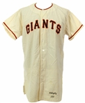 1959 Albert Stieglitz San Francisco Giants Home Spring Training Jersey w/ John Fitzgerald Pants  (MEARS LOA)