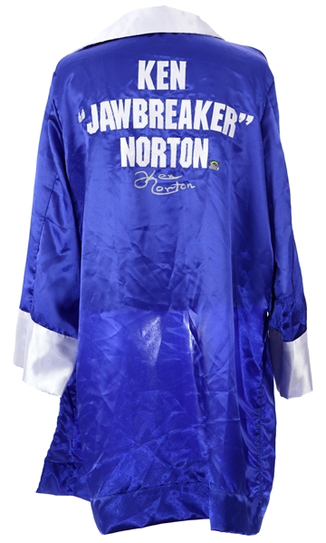 1970s Ken "Jawbreaker" Norton World Heavyweight Champion Signed Robe (JSA)