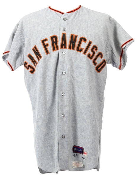 1967 Mike McCormick San Francisco Giants Game Worn Jersey w/ John Harrell Pants (MEARS LOA)