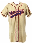 1948-55 Blue Jays Game Worn Baseball Jersey (MEARS LOA)