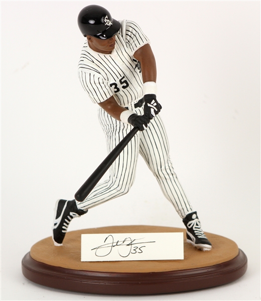 1995 Frank Thomas Chicago White Sox 9" Gartlan Statue w/ Signed Cut (Gartlan/Scoreboard COA)