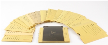1950-68 Football Negative & Transparency Collection - Lot of 60 w/ George Blanda, Don Meredith, Mike Ditka, Frank Leahy & More 