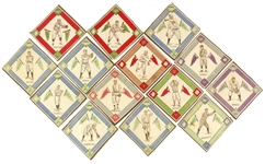 1914 B18 Blanket Collection - Lot of 14 w/ Rabbit Marranville, Max Carey, Ed Konetchy & More