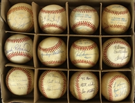 1976-92 Official American League Game Used Baseball Collection - Lot of 12 w/ 10 Signed Including Carl Yastrzemski, Tom Seaver, Frank Robinson, Don Mattingly & More (MEARS LOA/JSA)