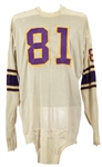 1964-65 Carl Eller Minnesota Vikings Game Worn Road Jersey (MEARS A9) “Gift From Bud Grant”