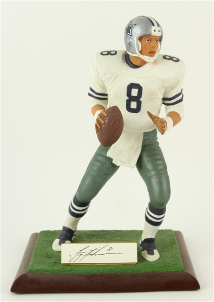 1994 Troy Aikman Dallas Cowboys 11" Gartlan Statue w/ Signed Cut (Gartlan/Scoreboard)