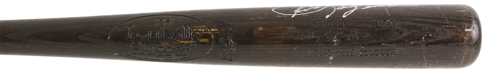 1983 Carl Yastrzemski Boston Red Sox Signed Louisville Slugger Professional Model Game Used Bat (MEARS A6/JSA)
