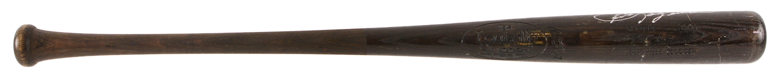 1983 Carl Yastrzemski Boston Red Sox Signed Louisville Slugger Professional Model Game Used Bat (MEARS A6/JSA)