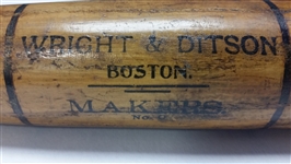 1883-1890 circa Johnny Morrill Boston Beaneaters Wright & Ditson, Boston Makers, Professional Model Game Used Ring Bat (MEARS LOA) “Earliest Known Player Stamped Bat, 1 of 2 examples”