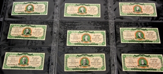 1937 Dietz Gum Company Presidents Play Bucks - Set of 32 w/ FDR President's Pocket History Album