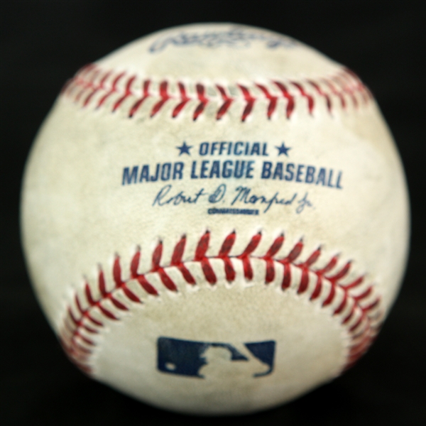 2015 (May 21) Kris Bryant Chicago Cubs OML Manfred Petco Park Game Used Home Run Baseball (MEARS LOA) 5th Career Home Run