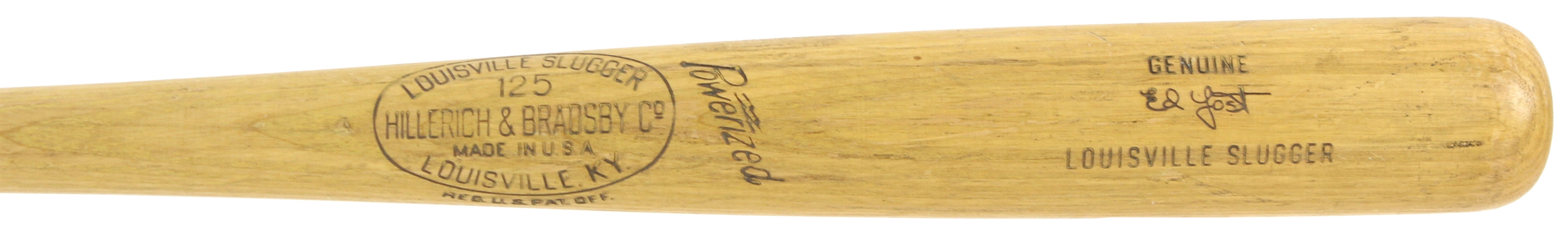 1950-60 Ed Yost Senators/Tigers H&B Louisville Slugger Professional Model Bat (MEARS LOA)