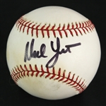 2003-08 Ned Yost Milwaukee Brewers Signed OML Selig Baseball (JSA)
