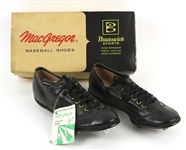 1960s MacGregor Baseball Cleats Like New w/ Original Box & Tag (MEARS LOA)