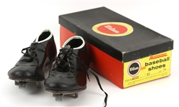 1960s Wilson Baseball Cleats Like New w/ Original Box (MEARS LOA)