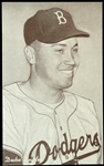 1947-57 Duke Snider Brooklyn Dodgers 3 3/8" x 5 3/8" Exhibit Card