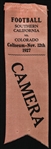 1927 (November 12) USC Trojans Colorado Buffaloes Football Camera Ribbon 