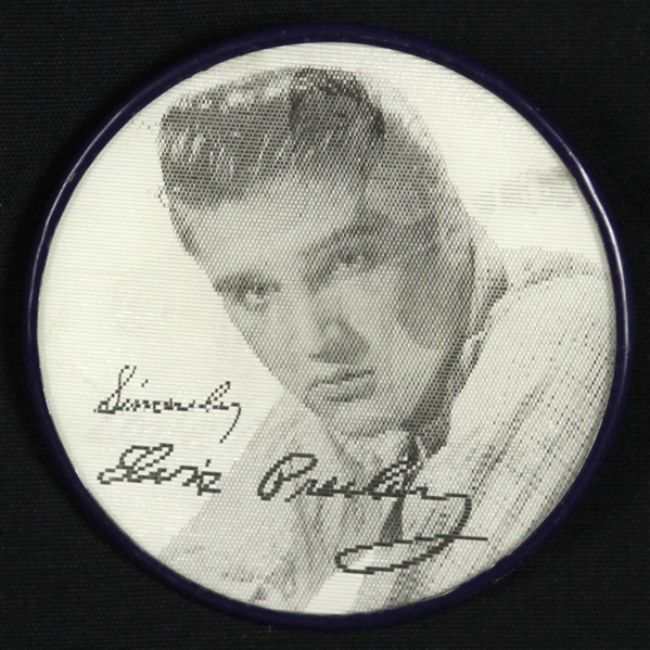 1956 Elvis Presley Love Me Tender/Sincerely Elvis 2.5" Vari-Vue Pinback Button