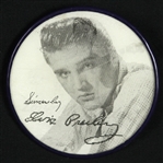 1956 Elvis Presley Love Me Tender/Sincerely Elvis 2.5" Vari-Vue Pinback Button