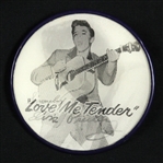 1956 Elvis Presley Love Me Tender/Sincerely Elvis 2.5 Vari-Vue Pinback Button