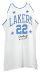 1959-60 Elgin Baylor Minneapolis Lakers Signed Mitchell & Ness Jersey (JSA)