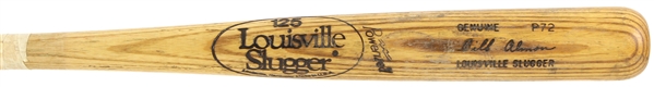 1979-83 Bill Almon Louisville Slugger Professional Model Game Used Bat (MEARS LOA)
