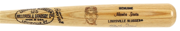 1973 Monte Irvin New York Giants Signed H&B Louisville Slugger Illustration Bat (JSA)