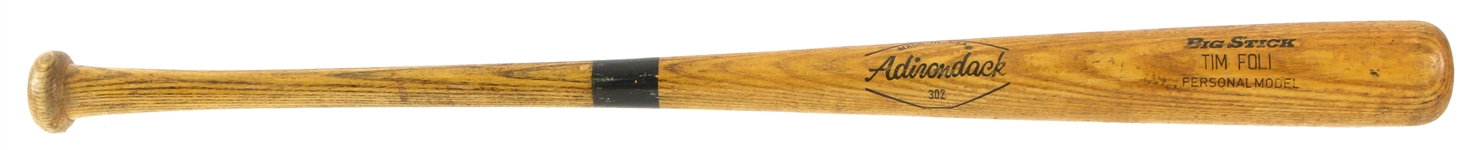 1971-79 Tim Foli Mets/Expos Adirondack Professional Model Game Used Bat (MEARS LOA)